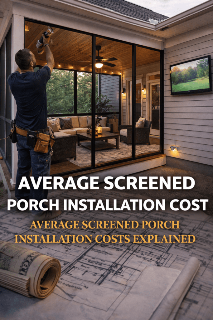 Average Screened Porch Installation Cost