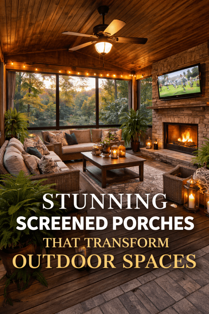 Get your design inspirations from K&K interiors. Screen-in porches transform your odoor space.