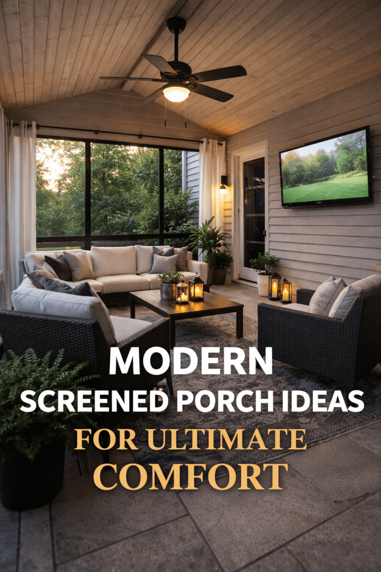 Modern Screened Porch Ideas for Ultimate Comfort | K&K Exteriors