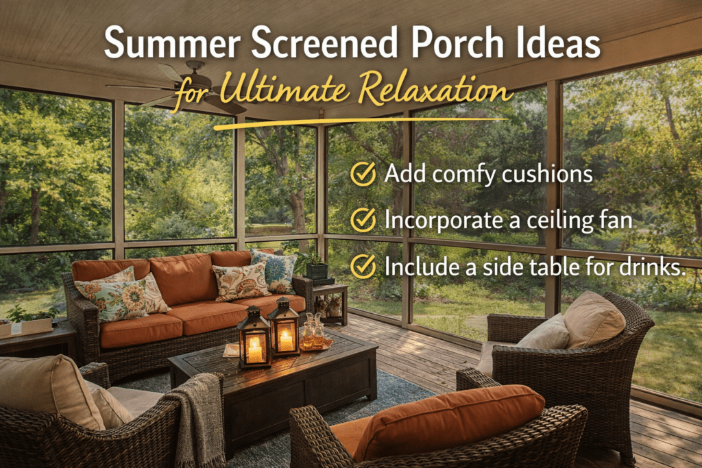 Summer screened porch ideas