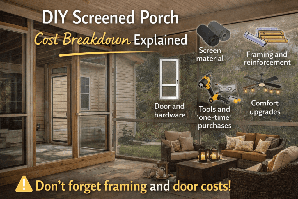 Cost of Screened in Porched