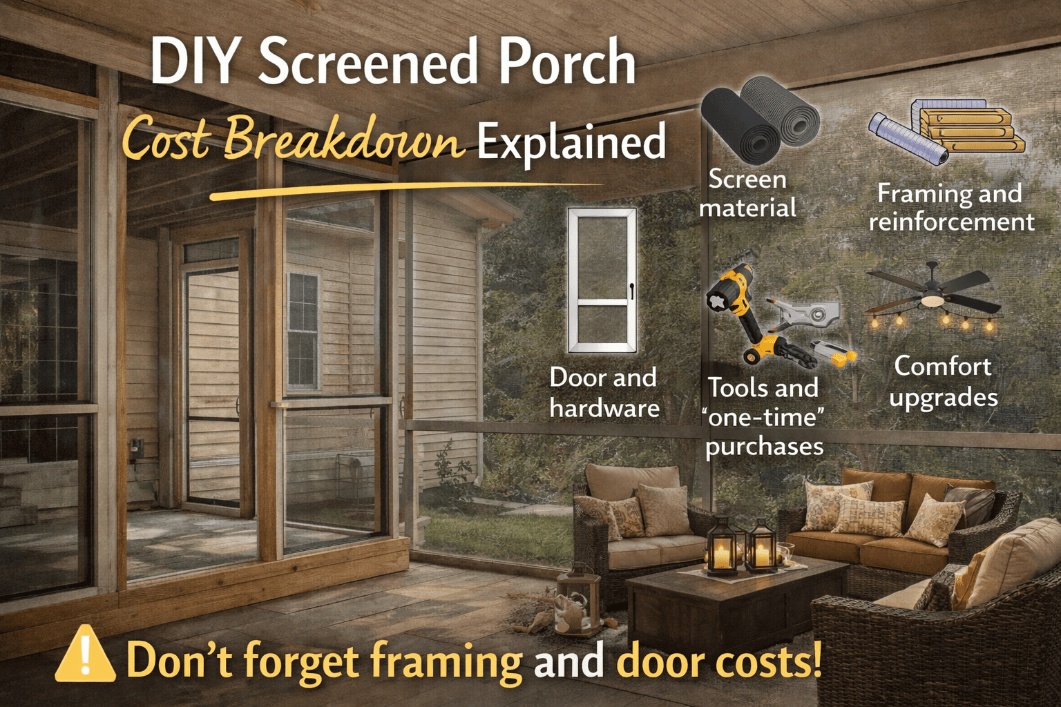 Cost of Screened in Porched