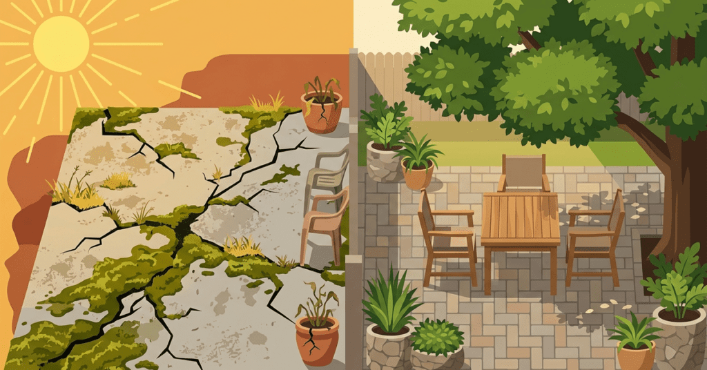 Why a Paver Patio Beats Concrete in Augusta's Climate