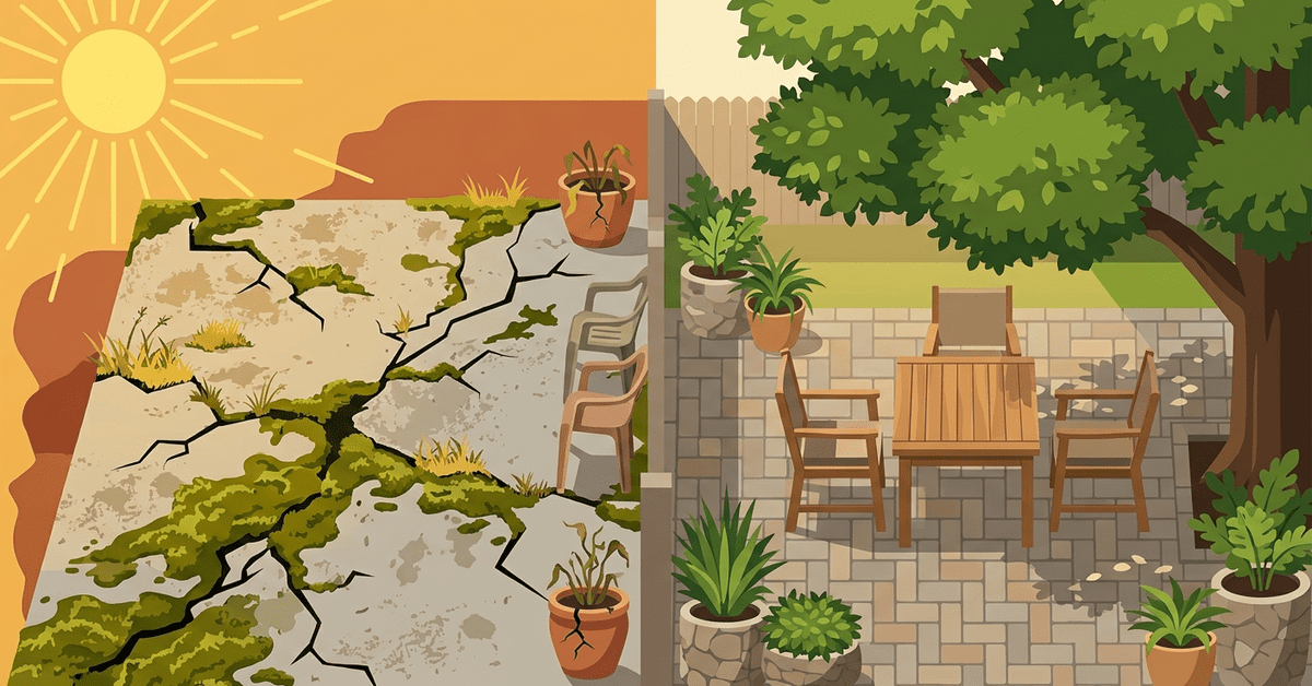 Why a Paver Patio Beats Concrete in Augusta's Climate